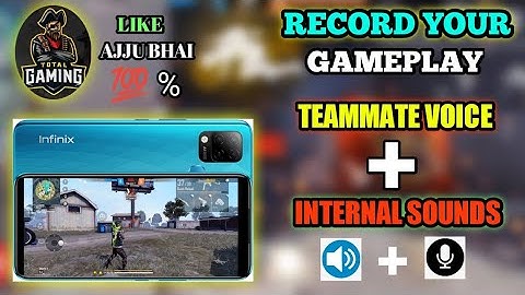 How To Record Teammate Voice + Internal Sound In Android | Best Screen Recorder To Record Gameplay