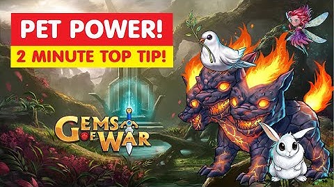 Gems of War 2 Minute Top Tip! Quick Easy Pet Check? Save Time!