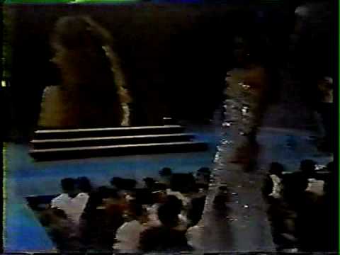 Srta Antioquia 1984 en traje de gala