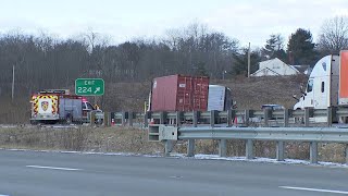 One dead after 16-vehicle crash on I-80 West in Montour County