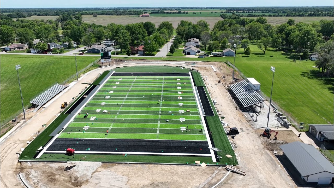 New Astro Turf Football Field At Centralia High School Centralia, Missouri YouTube