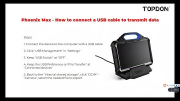 Phoenix Max - How to Connect a USB Cable to Transmit Data