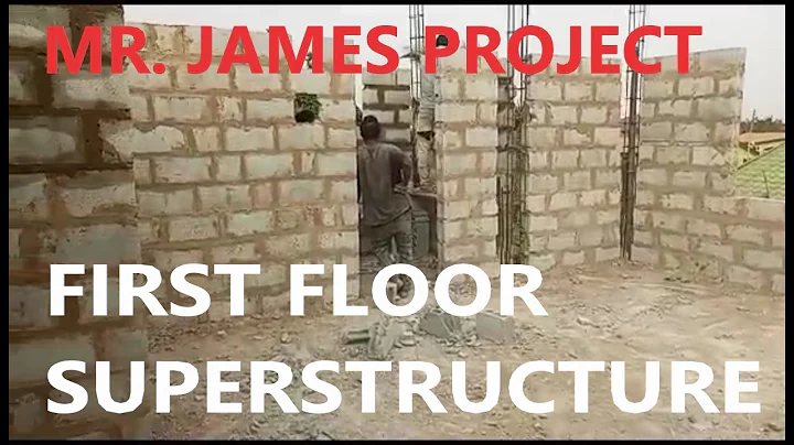 Building in Ghana | Ep-19 | Mr. James Project | First Floor Superstructure | #brightandclara