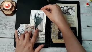Scrapbooking ASMR Rainy Day | Journal with Me | no talking | no music | no speed up