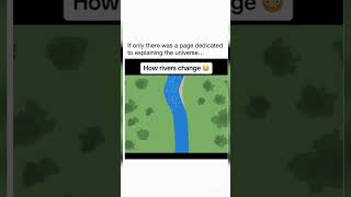 what make a river curve or bend !! 😳 comment the phenomenon 👉👉 #nature #naturalphenomenon #river