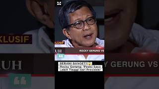 MOMEN‼️Rocky Gerung Disudutkan Wartawan Soal Kritik Presiden #shortvideo #rockygerung #mindset