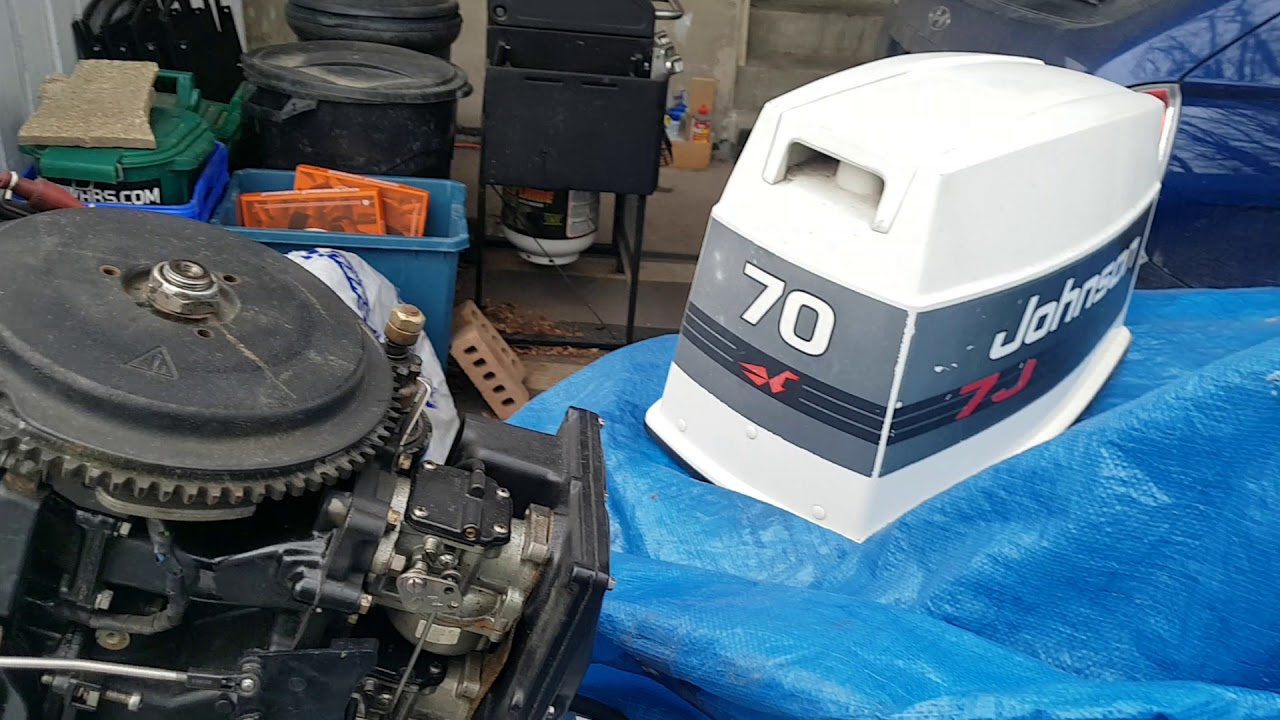 A quick tour of the 1992 Johnson 70hp Outboard Engine YouTube
