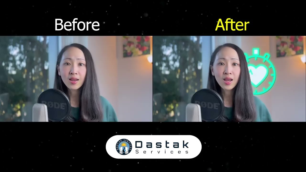 Before and after | We edit your videos to make an impact