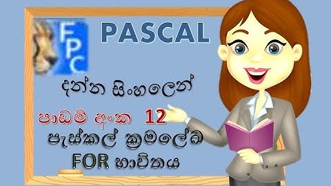 Pascal programing | පැස්කල් ක්‍රමලේඛ ප්‍රායෝගික 10| Sinhala Tutorial |2024 |(clear explanation)