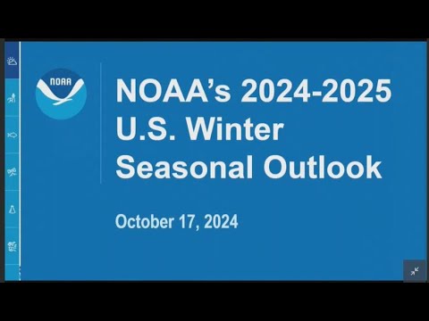 NOAA officials provide its Winter Outlook for 2024-2025 - YouTube