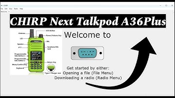 Programmed Talkpod A36Plus With CHIRP Next En Español -CC