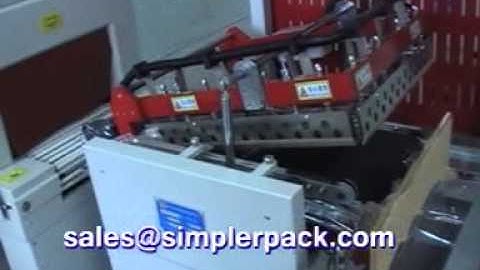 Mobile phone accessories box PE film packaging machines, automatic shrink packaging machine