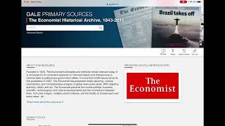 GALE News, Business & Reference - How To Navigate and Search on Primary Sources