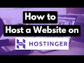 How to Host a Website on HOSTINGER 