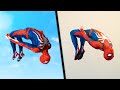 Stunts from spiderman remastered in real life marvel ps5 parkour