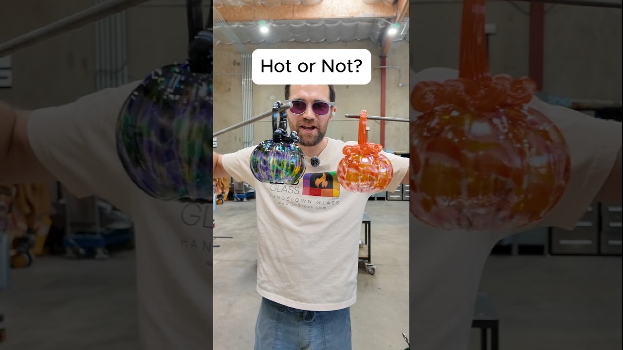 HOT OR NOT: Pumpkin Edition #glassblowing #satisfying #diy