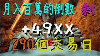 月入百萬的倒數 剩 290個交易日20230605