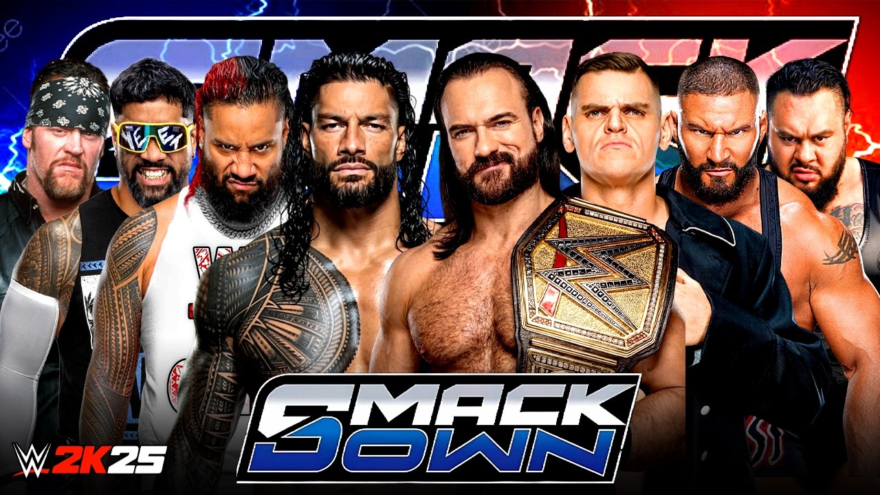 WWE 4 vs 4 Full Match Team Roman Reigns vs Team Drew McIntyre | 01-March-2026