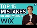 15 WEBSITE MISTAKES AND HOW TO FIX THEM ON WIX