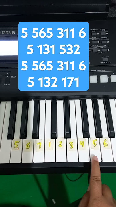 kulihat ibu pertiwi - yuk bermain piano mudah #bermainpiano #pianotutorial #lagunasional #fyp