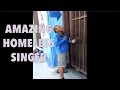 Amazing homeless singer