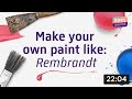 How to MAKE YOUR OWN PAINT like Rembrandt | The Rembrandt Course