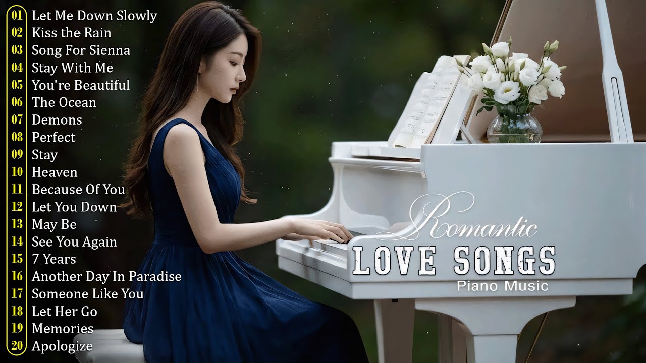 The Best Relaxing Romantic Piano Love Songs 70s 80s 90s Playlist - Greatest Hits Love Songs Ever