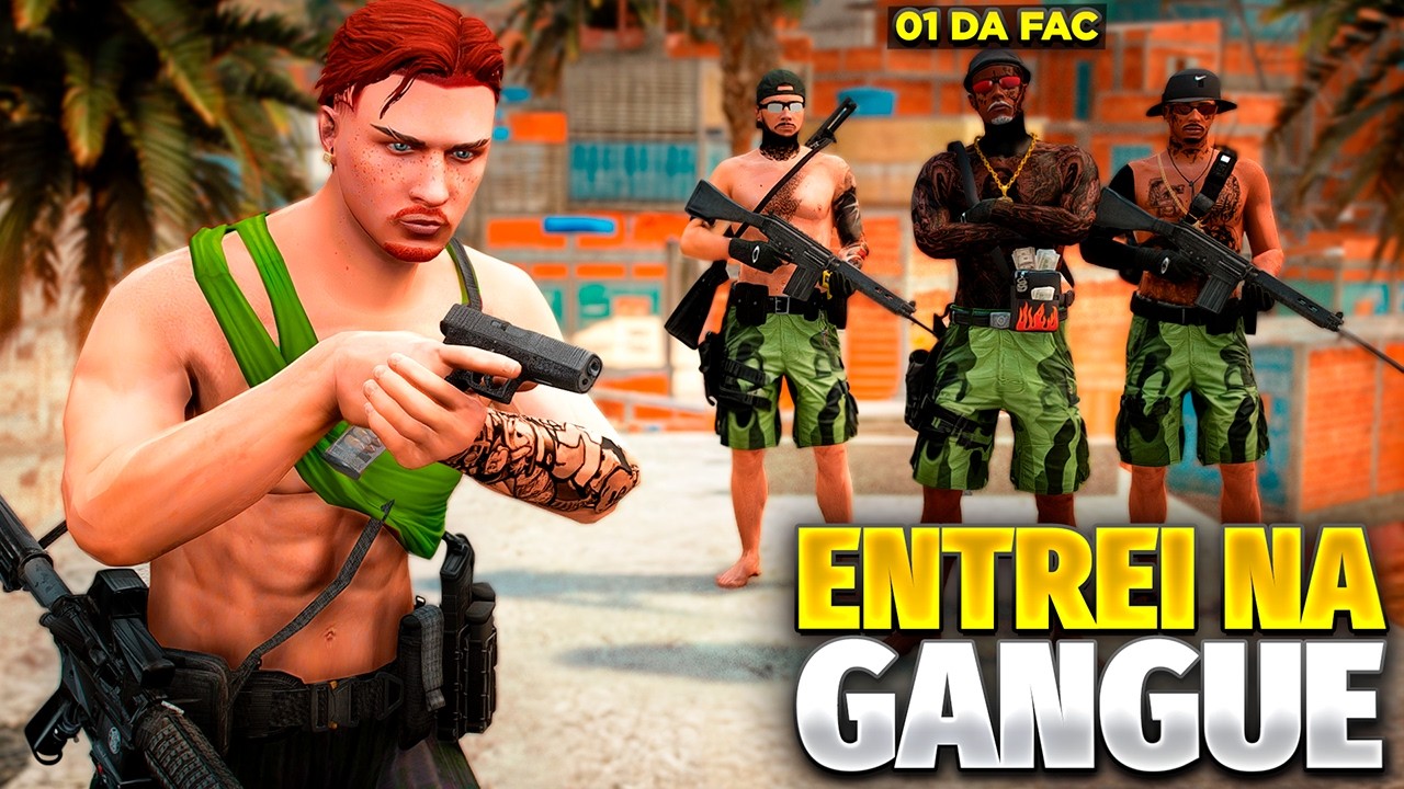 ENTREI NA GANGUE MAIS PERIGOSA do GTA RP!