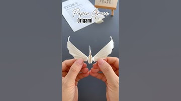 How to make handmade paper cranes ORIGAMI EASY- Swan 🦢 #vvvreview #origami #diy #papercrafts