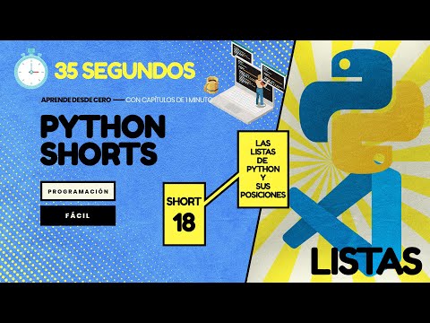 Las POSICIONES de las LISTAS - Python en 1 minuto CP18