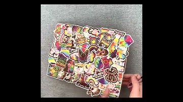 Sticker Dễ Thương Dán Laptop, Mũ Bảo Hiểm, Trang Trí Sổ, Bình Nước, Bình Giữ Nhiệt