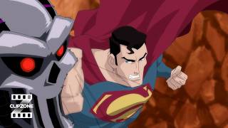 Superman: Unbound | Superman Vs. Brainiac's Drone | ClipZone: Heroes & Villains