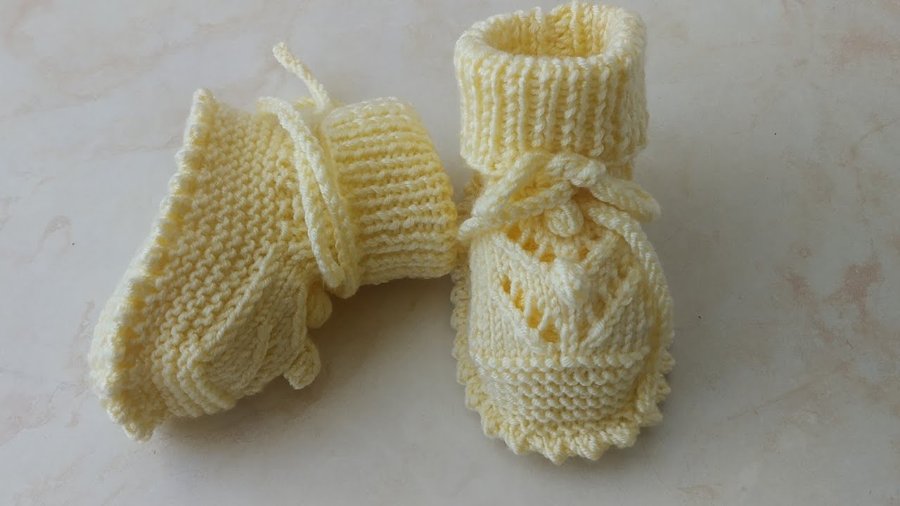 Ajurlu Fıstık Modeli ile Bebek Patiği