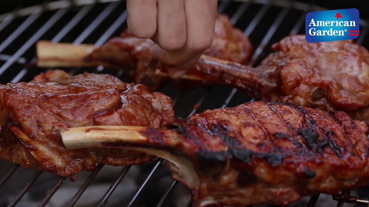Grilled Veal Chops with Sweet Orange Sauce American Garden BBQ YouTube