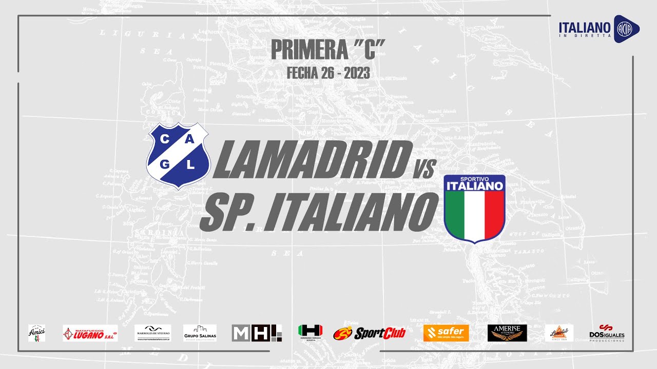 Sportivo Italiano vs General Lamadrid - Torneo Apertura Primera C - Fecha  16 - #PrimeraCenDEPORTV 