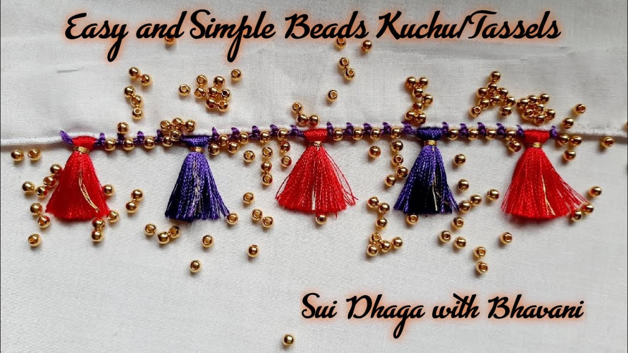 Simple and Easy Beads Kuchu/Tassels Design 5 YouTube