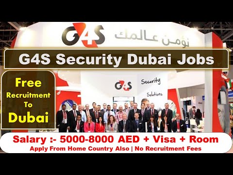 G4S Group Jobs In Dubai - UAE Apply Online Now Fast