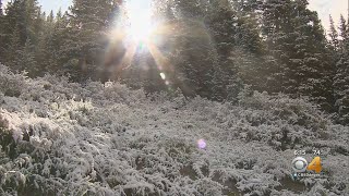 First Snow Of Season Snow Falls In High Elevations