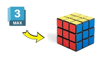 🎥 Master 3ds Max: Easy Rubik’s Cube Modeling for Beginners! #RubiksCubeModeling #3DModeling #cgi