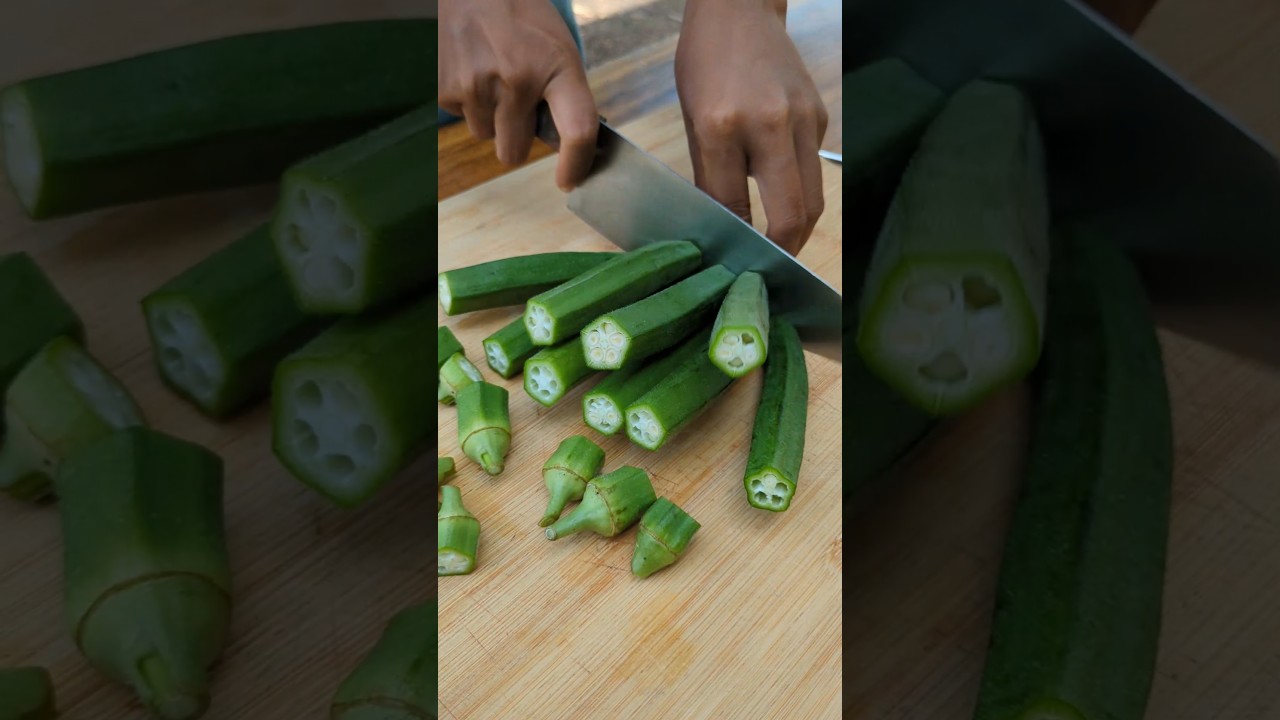 Crispy Fried Okra - Village Cooking
