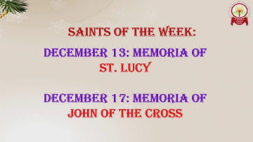 THIRD SUNDAY OF ADVENT  - YEAR - C  - 11-12-2021 SATURDAY - 5.30 PM.