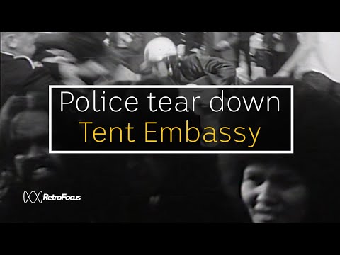 Legal tent embassy made illegal and torn down in one day (1972) | Walking Together | ABC Australia