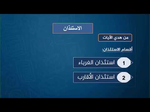 دروس تعليمية القرآن الكريم ج1 الاستئذان الصف الثالث ثانوي