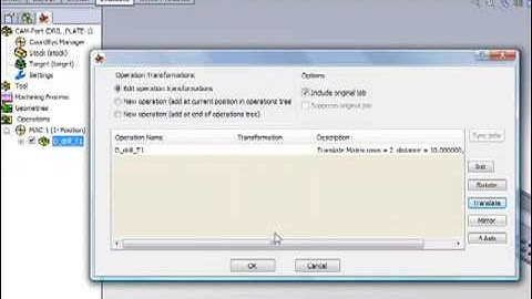 SolidCAM 2009 Transform