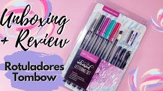 Unboxing  Rotuladores Tombow Advanced Set | Con un Trozo de Papel