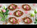 How to make WOODEN PLANKS COOKIES WITH ROSES
