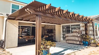 Alumawood Lattice Patio Cover for a New construction home