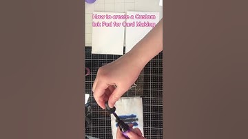 Create a Custom ink pad for Card Making #cardmaking #distressink #shorts