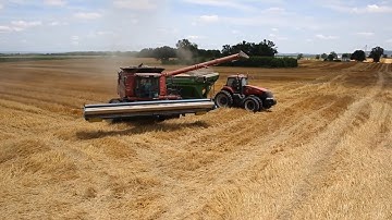 Case IH 8230 Combine and Magnum 340 Tractor