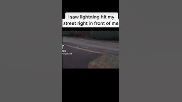 I saw lightning hit my street right in front of me #memes #meme #lightning #viral #shorts #funny